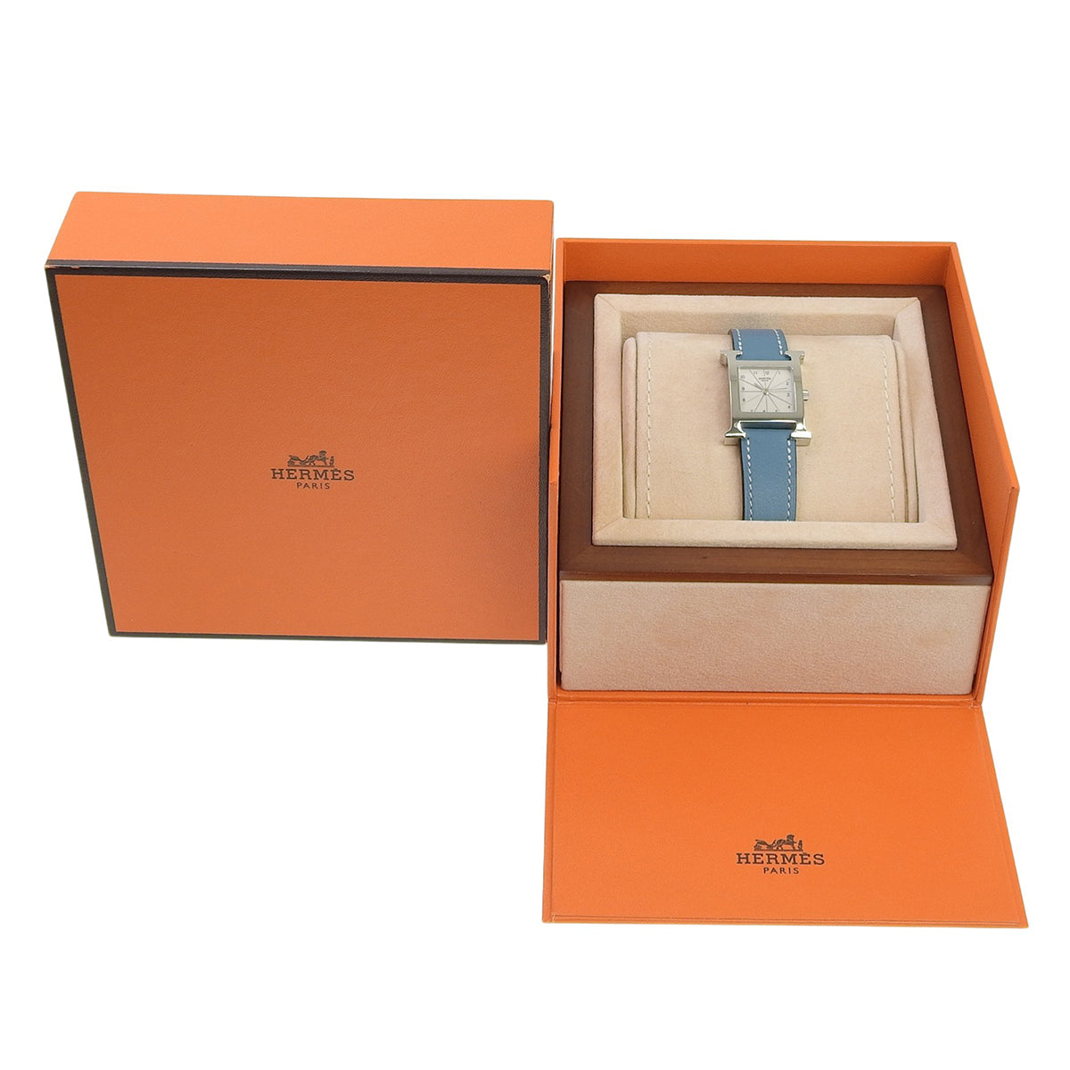 H Watch HH1.210 SS/Leather Silver Quartz Ladies