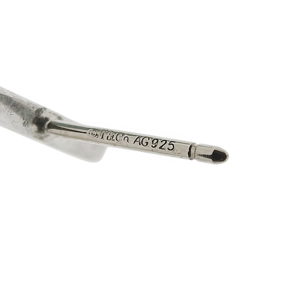 T ワイヤー フープ ピアス シルバー SV925