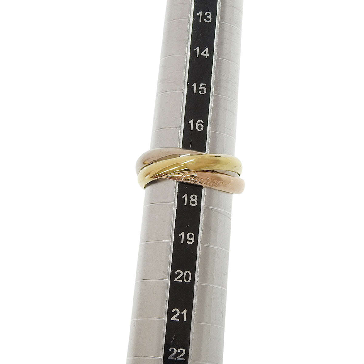 三位一体戒指 经典款黄金戒指 K18YG K18PG K18WG 10.0克