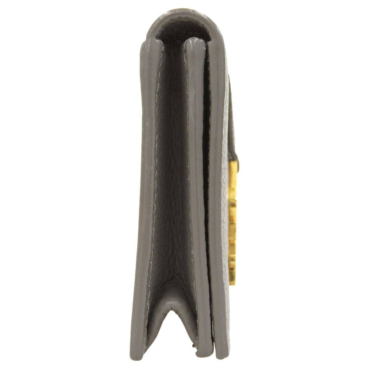 YSLライン カードケース レザー グレー 613536