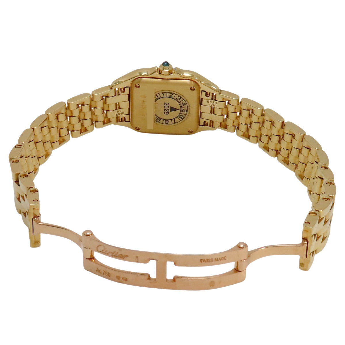 Panthère SM WGPN0047 YG Silver Quartz Women's
