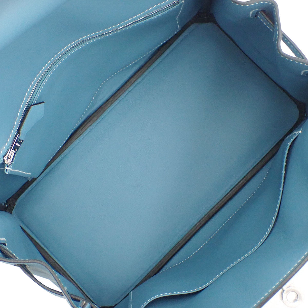 【新品】バーキン25 K刻印 ヴォースイフト パラジウム金具 ブルージーン シルバー金具