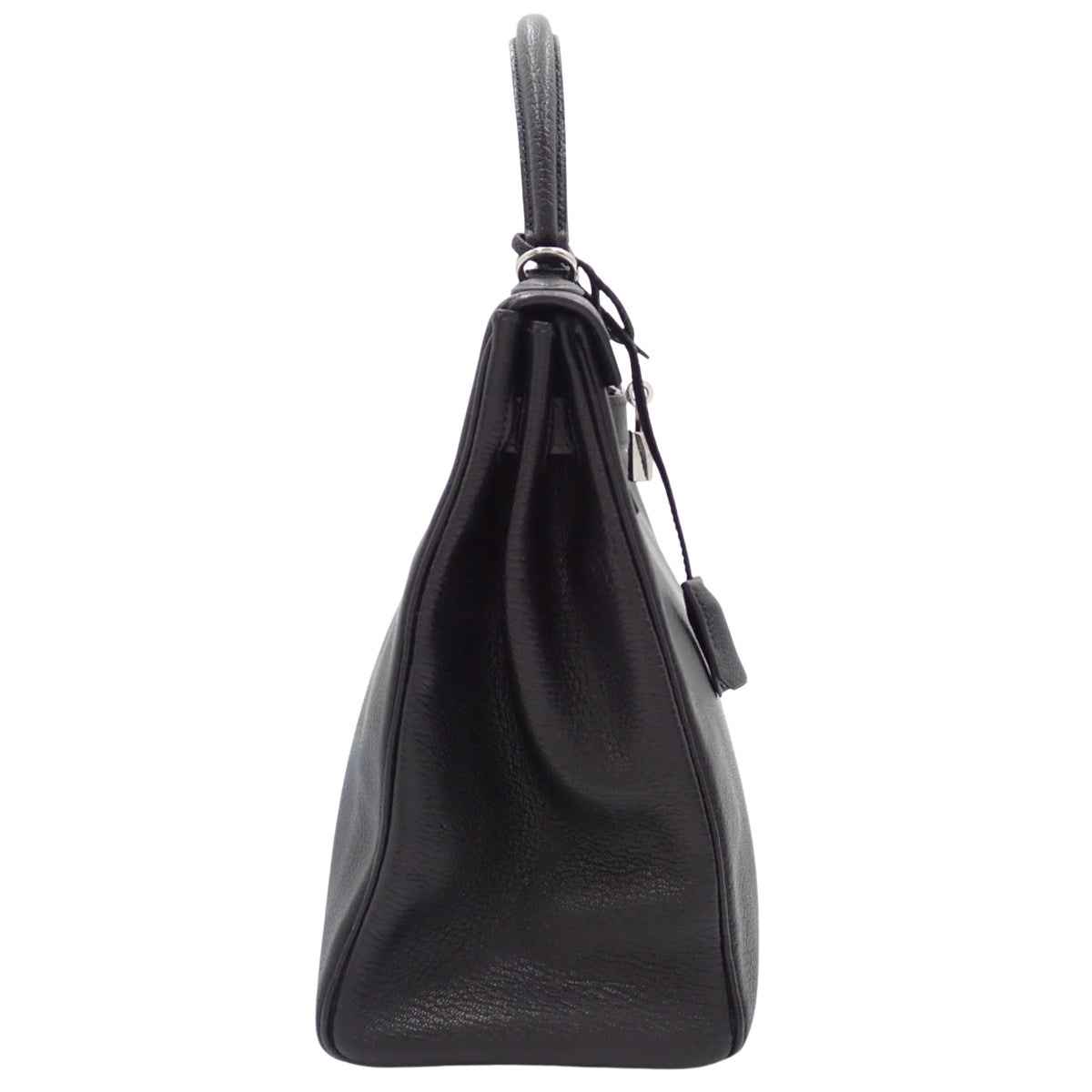 ケリー35 (内縫い) シェブルミゾル パラジウム金具 ブラック シルバー金具 □H刻印