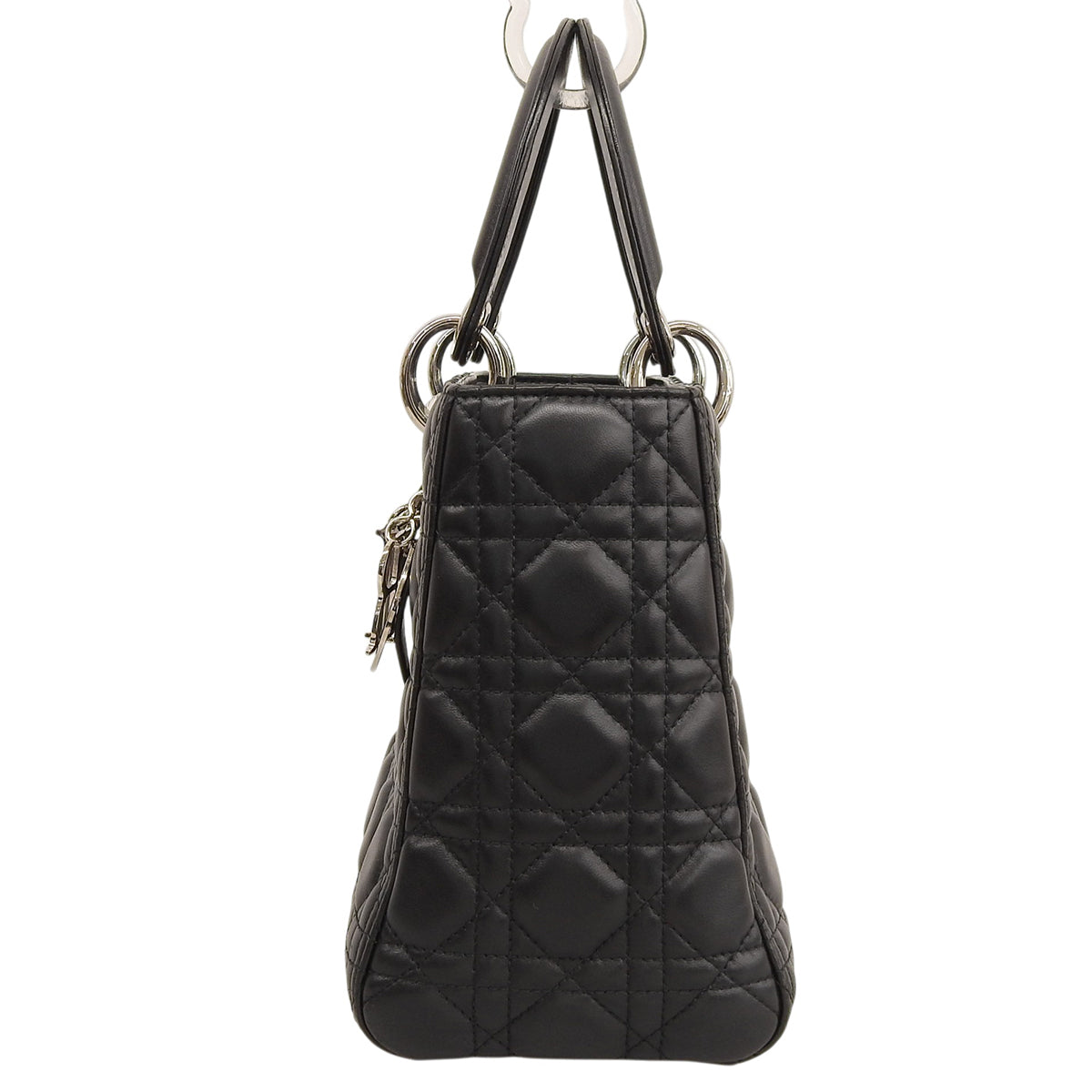 カナージュ レディディオール ミディアム ラムスキン ブラック