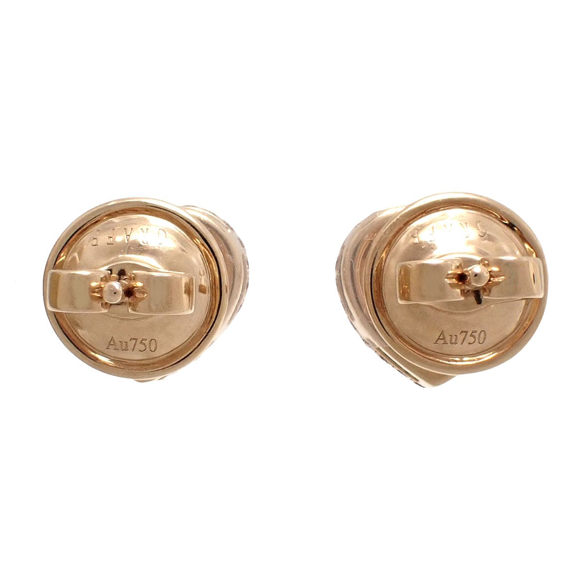 Heart-shaped Diamond Earrings D0.53, 0.50 K18PG 5.0g