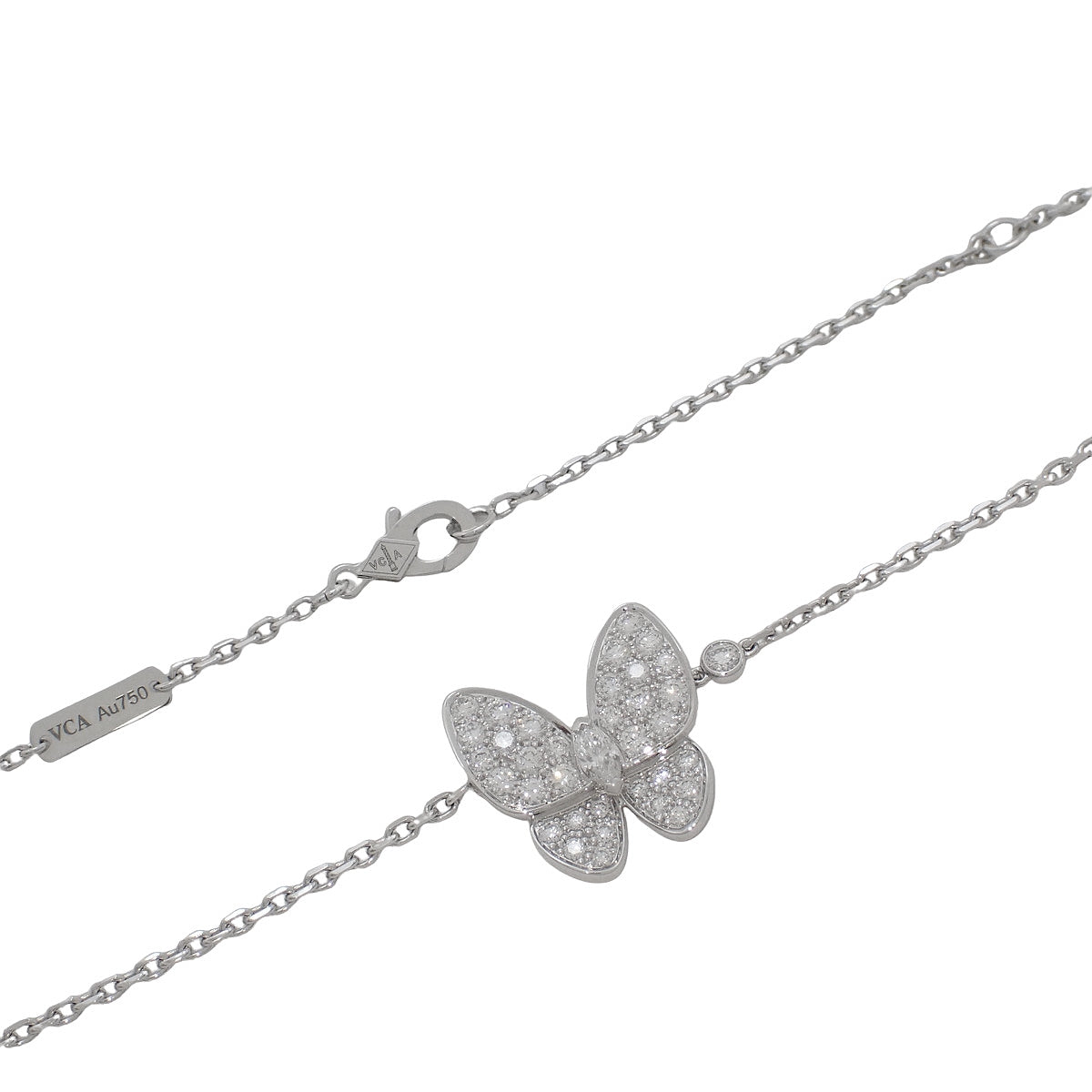 De Papillon Pendant Diamond White Gold K18WG 6.1g