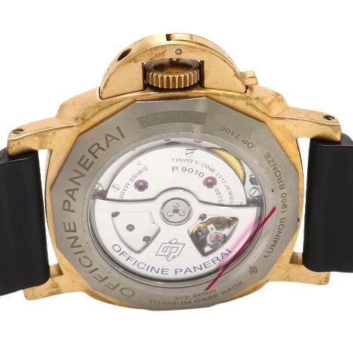 PAM00671 Submersible Bronzo Bronze/Rubber Automatic Blue Limited Edition of 1000
