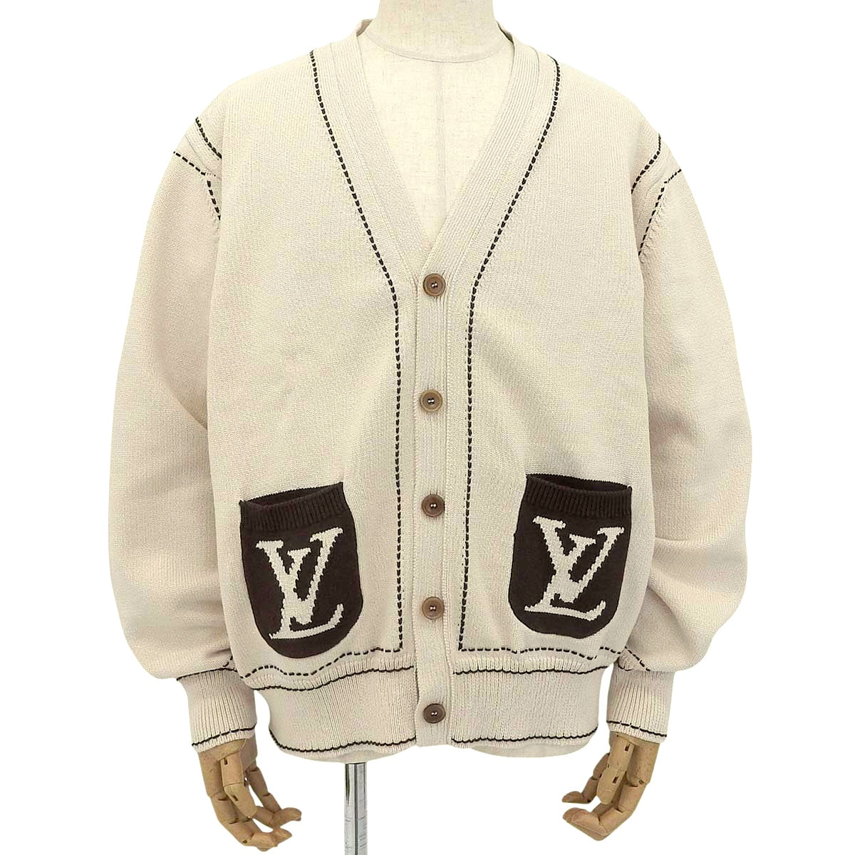 圆点标志开衫 2024 XL RM242MM