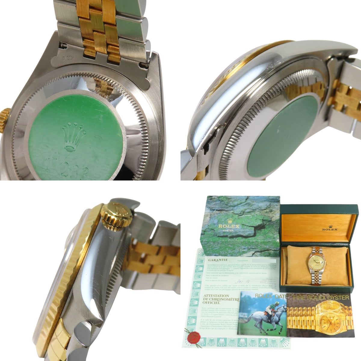 16233G Datejust YG/SS W 系列(1994-1995)自动,1996 年 12 月购买,香槟金和银色