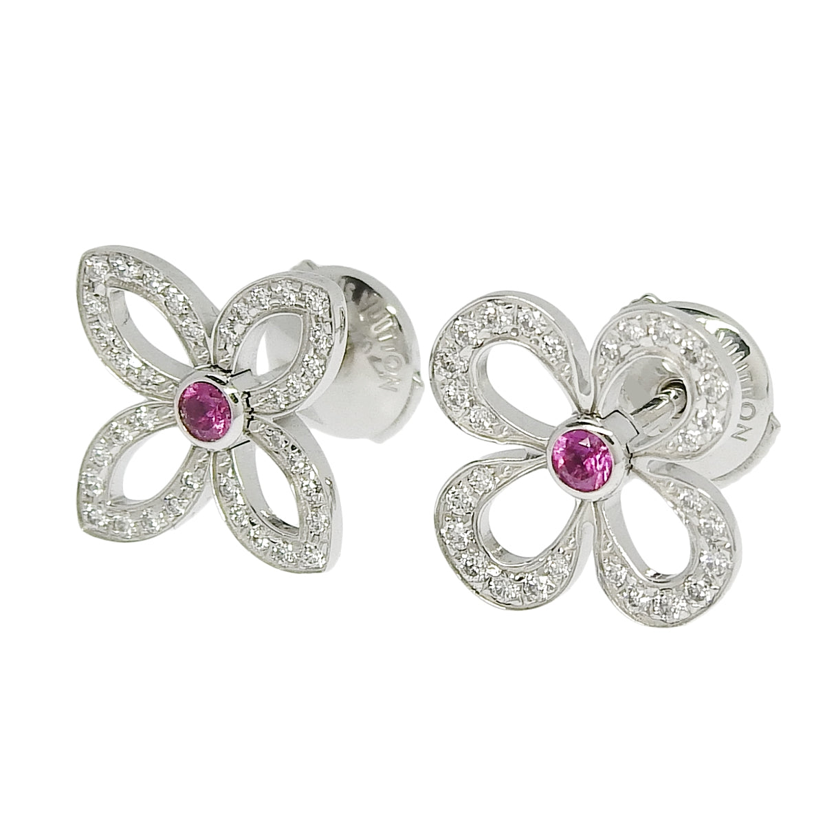 Puce Craccante 钻石/粉色蓝宝石白金 K18WG