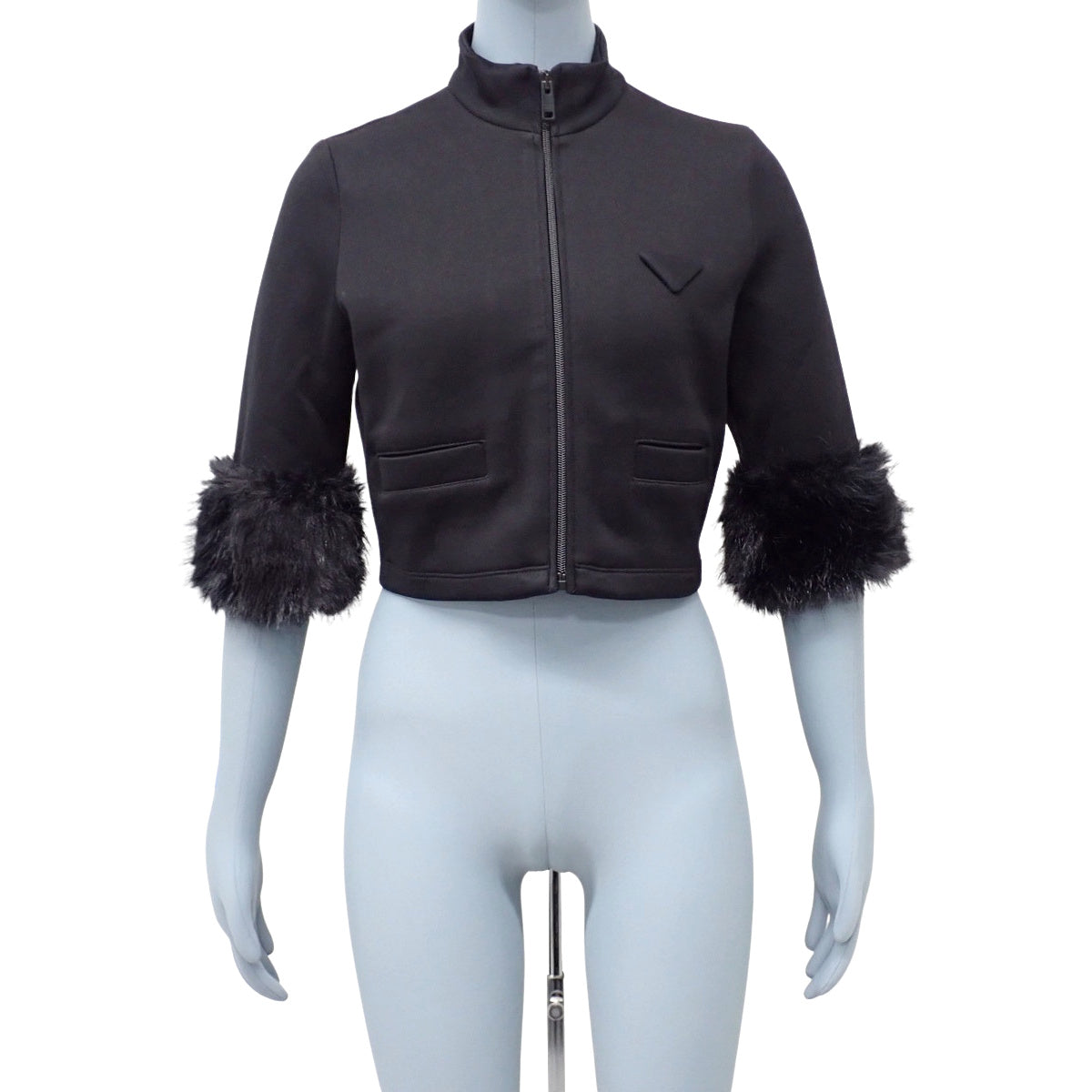 クロップドブルゾン 2024年 XS ジップアップ ファー