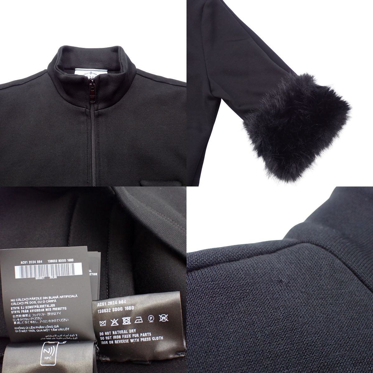 2024 XS Zip-Up Fur Cropped Blouson