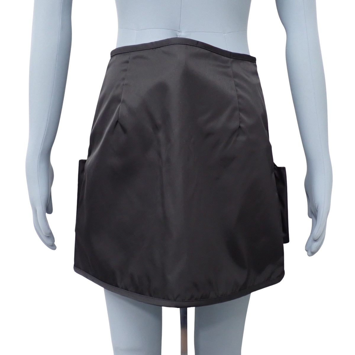 Pocket Mini Skirt, Size 40, Nylon, Black, 2023