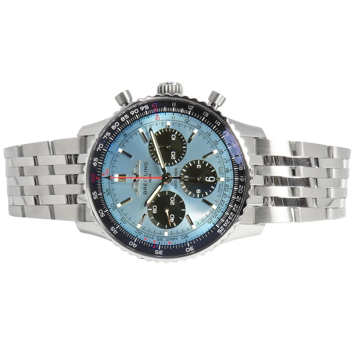 Navitimer B01 计时码表 AB0138 不锈钢自动上链蓝色