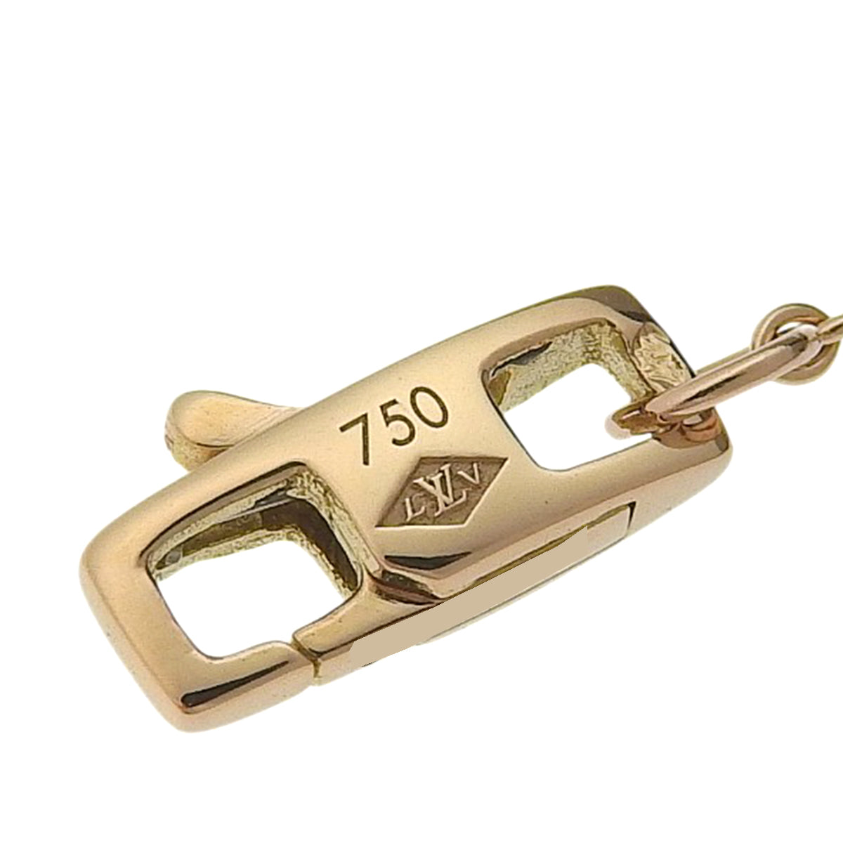 Pendant Empreinte Necklace in 18K Pink Gold with Diamonds