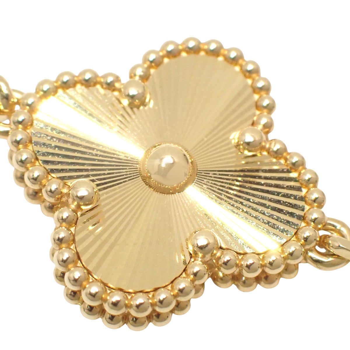 复古阿尔罕布拉手镯,5个图案,18K黄金,玑镂纹饰