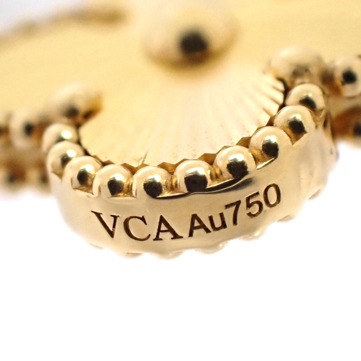 复古阿尔罕布拉手镯,5个图案,18K黄金,玑镂纹饰