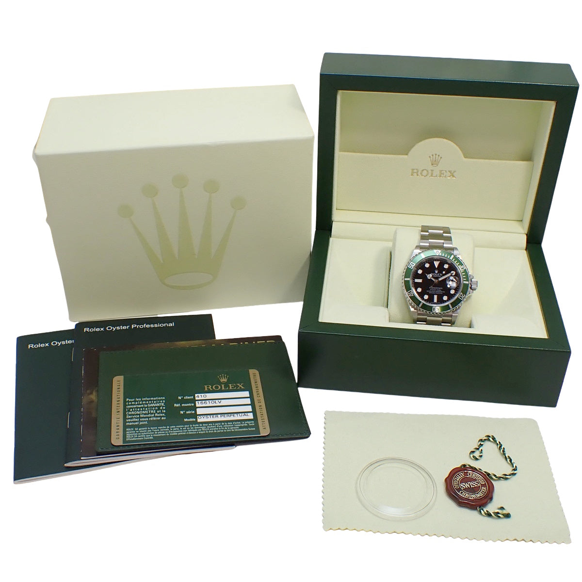 Submariner Date 16610LV SS V-number Black Automatic Men's