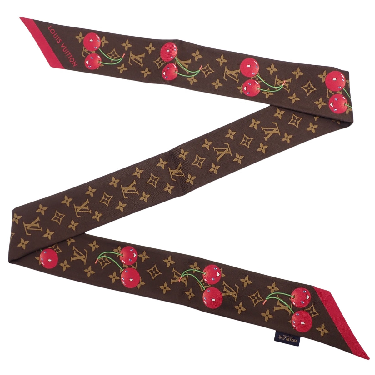 モノグラム・チェリー LV × TMバンドーBB 村上隆 コラボ シルク M96085