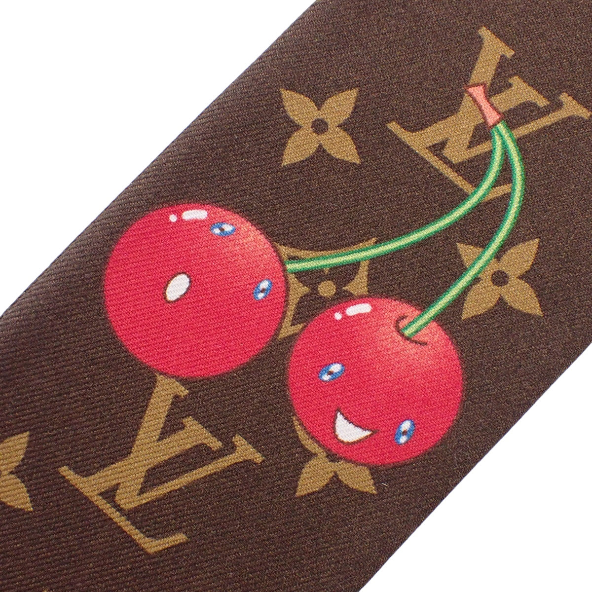 モノグラム・チェリー LV × TMバンドーBB 村上隆 コラボ シルク M96085