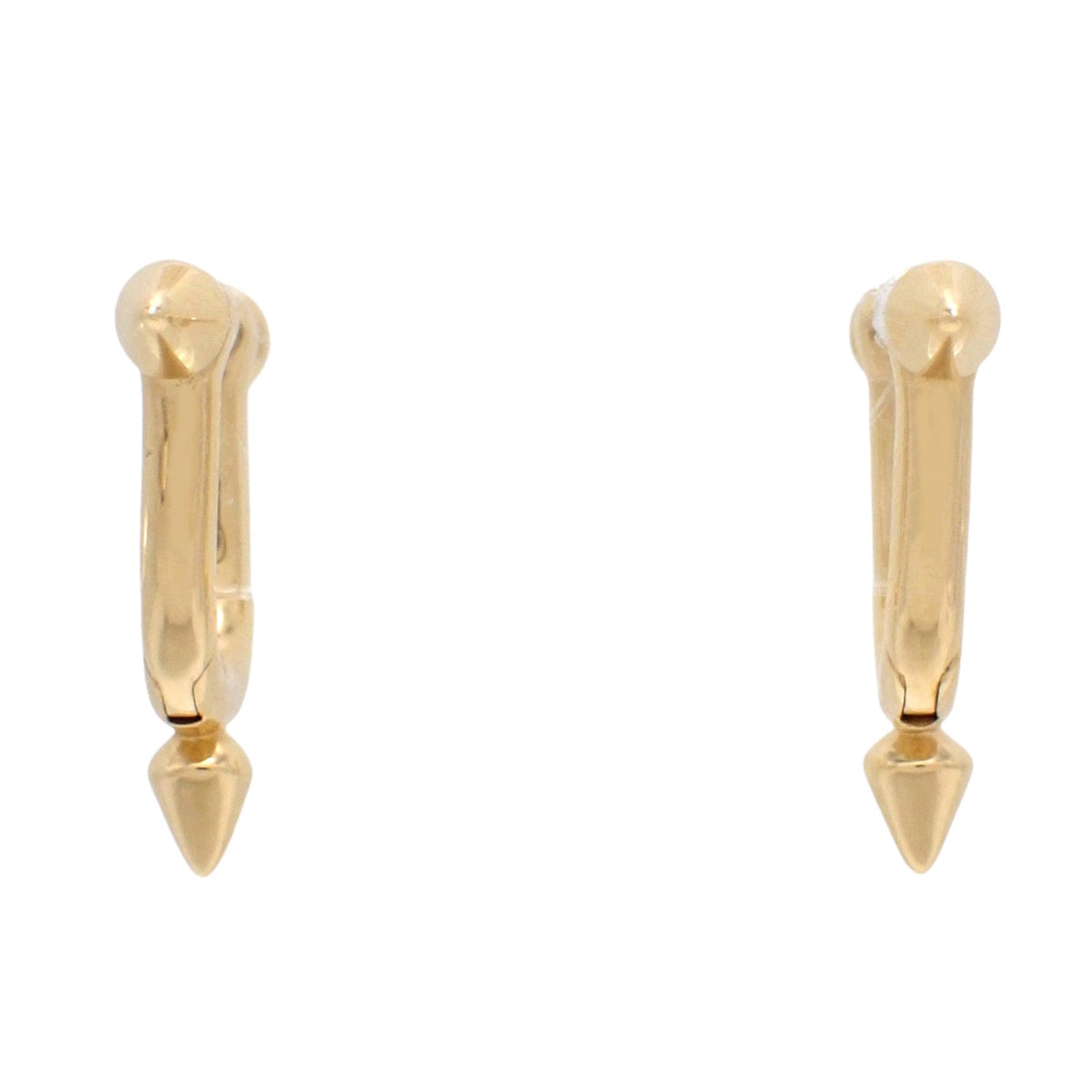 Titan earrings in 18K yellow gold