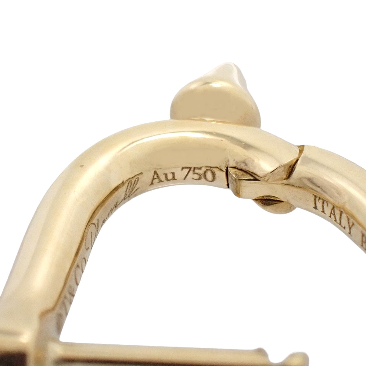 Titan earrings in 18K yellow gold