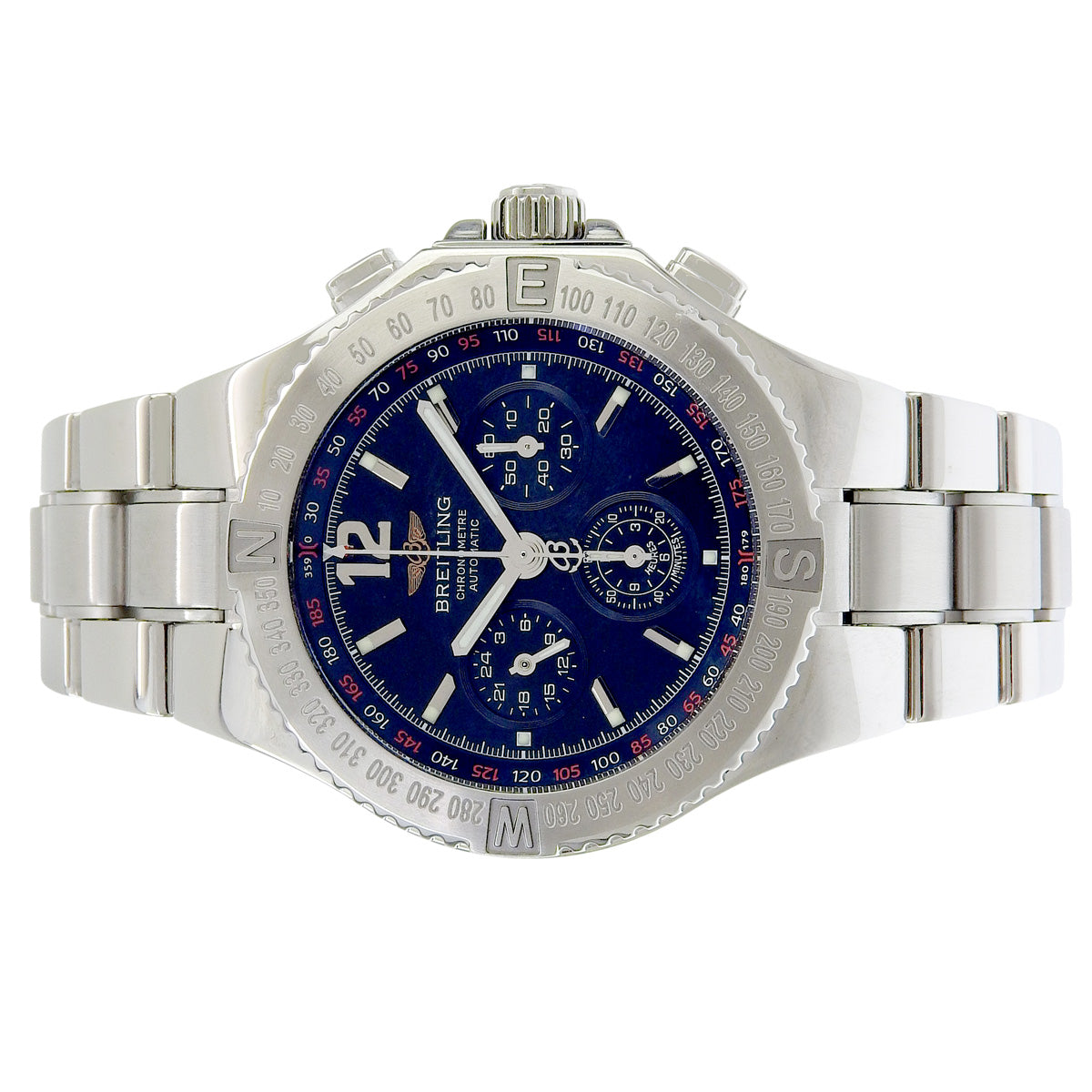 ハーキュリーズ クロノグラフ A39362 SS ブラック 自動巻き メンズ