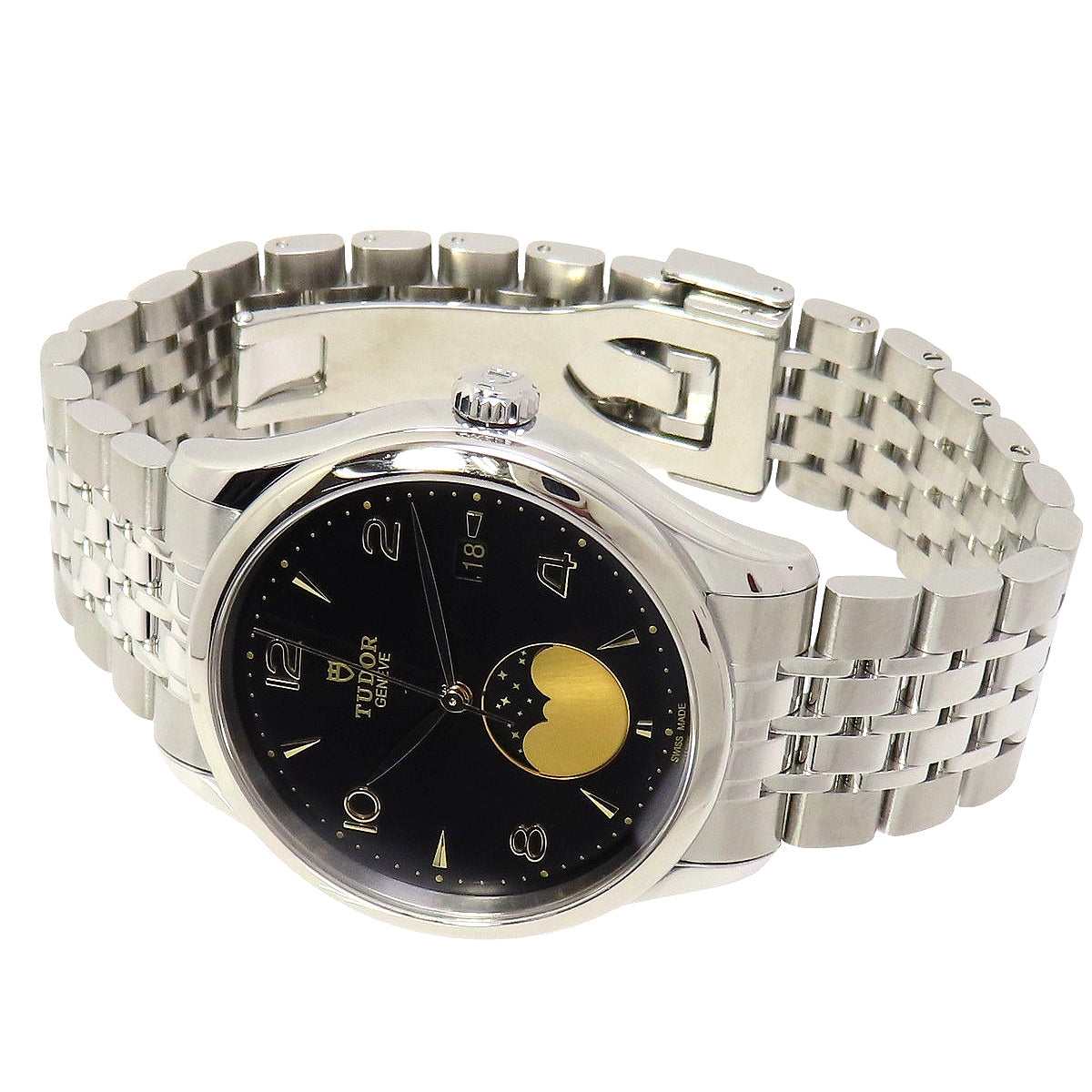 帝舵 1926 Luna M91560-0003 不锈钢黑色自动男士腕表