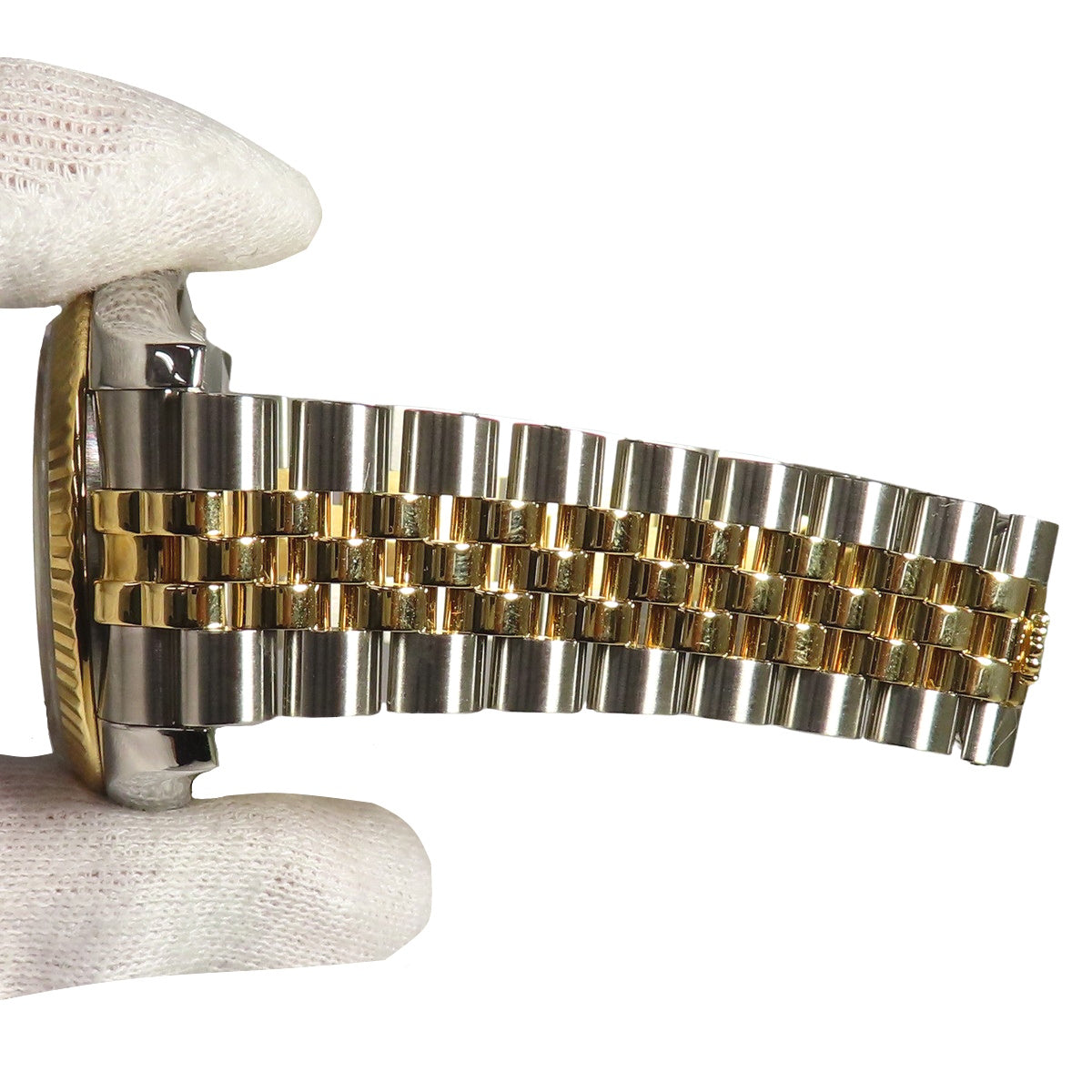 日志型 116233 黄金/精钢 G字头 蓝色波浪纹 自动上链 男士