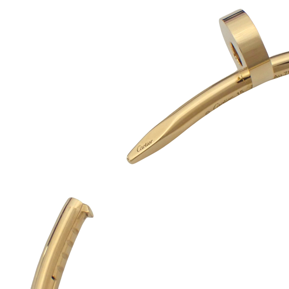 ジュスト アン クル ブレスレット クラシックモデル イエローゴールド K18YG 30.5g