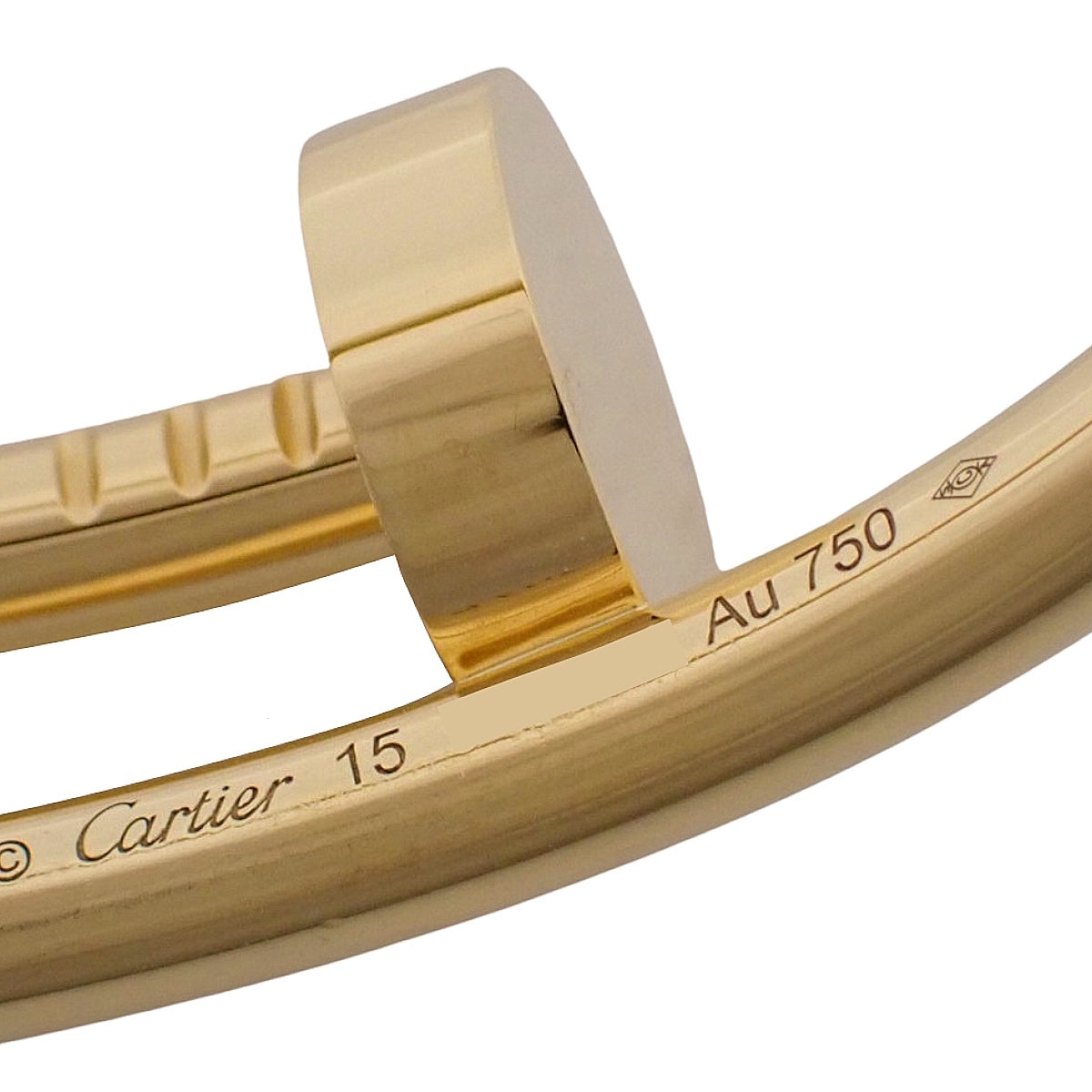 ジュスト アン クル ブレスレット クラシックモデル イエローゴールド K18YG 30.5g