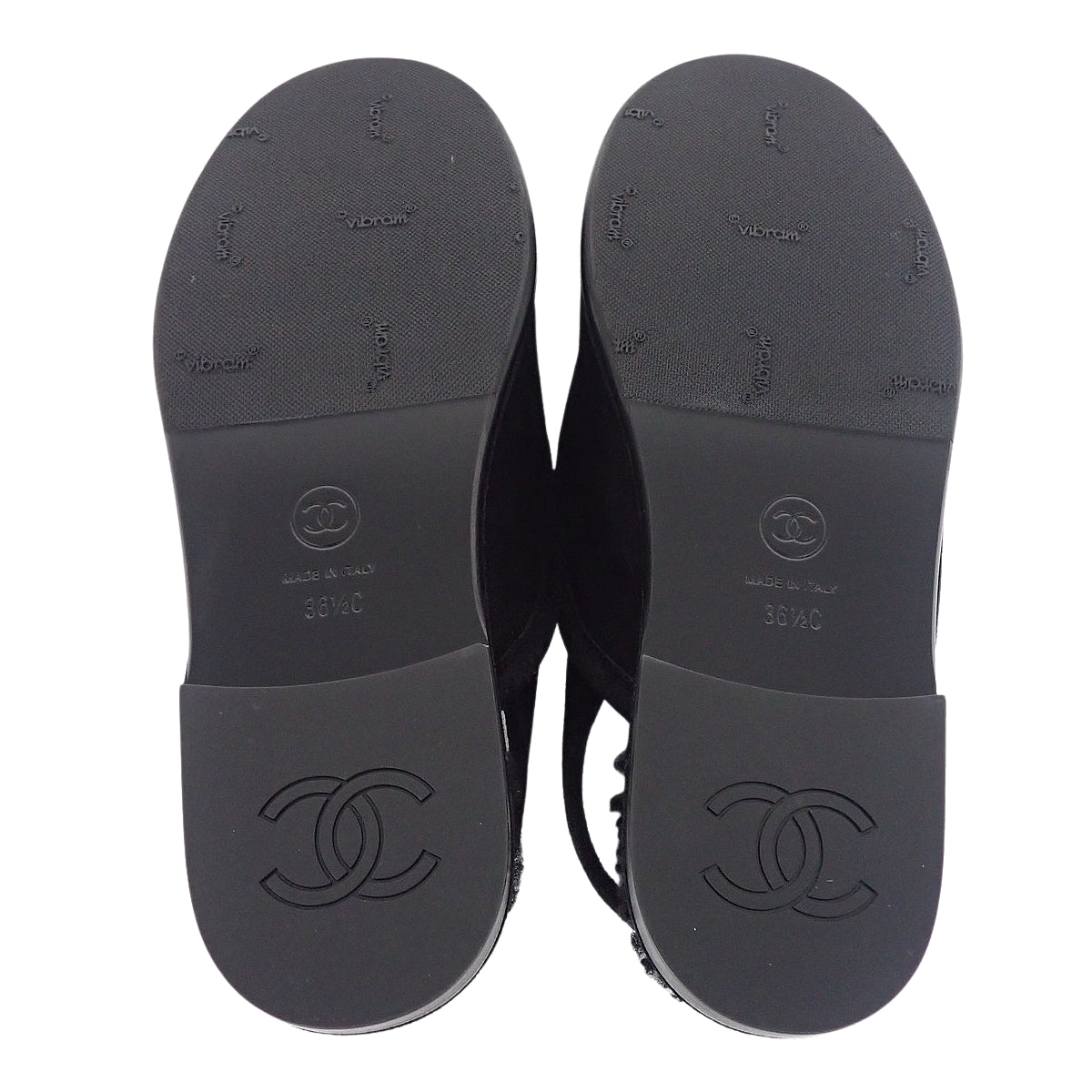 Shearling slingback sandals, size 36 1/2C
