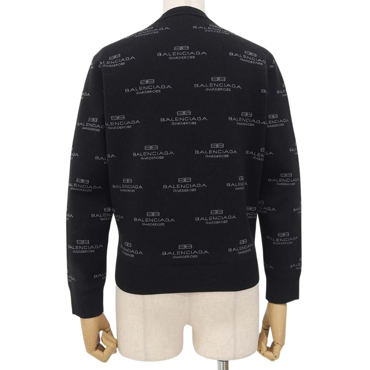All-over print logo knit sweater, 2024, size S