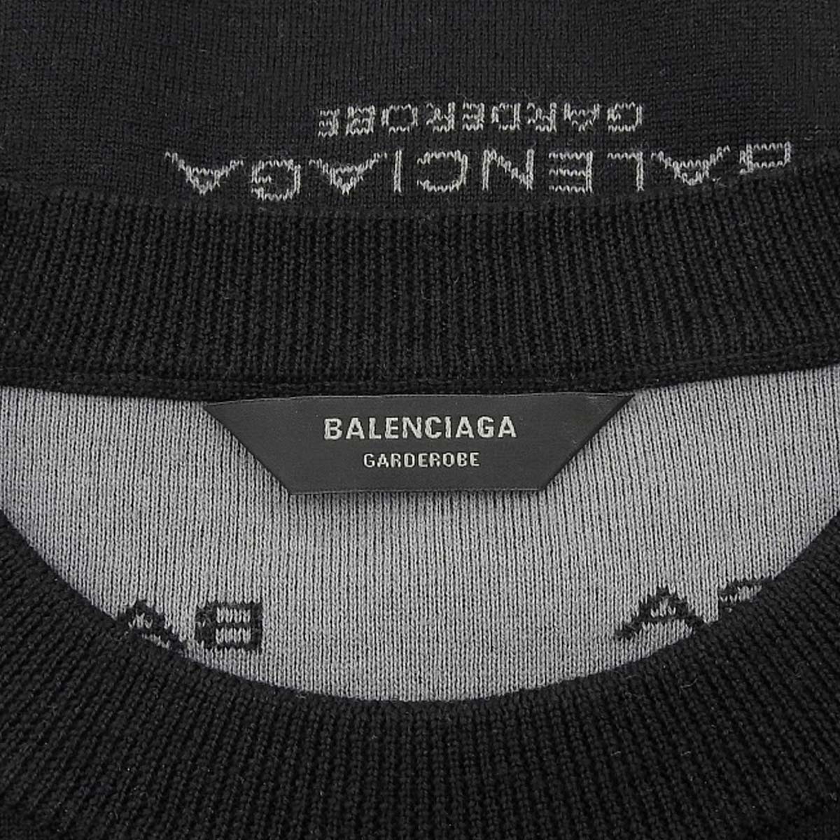 All-over print logo knit sweater, 2024, size S