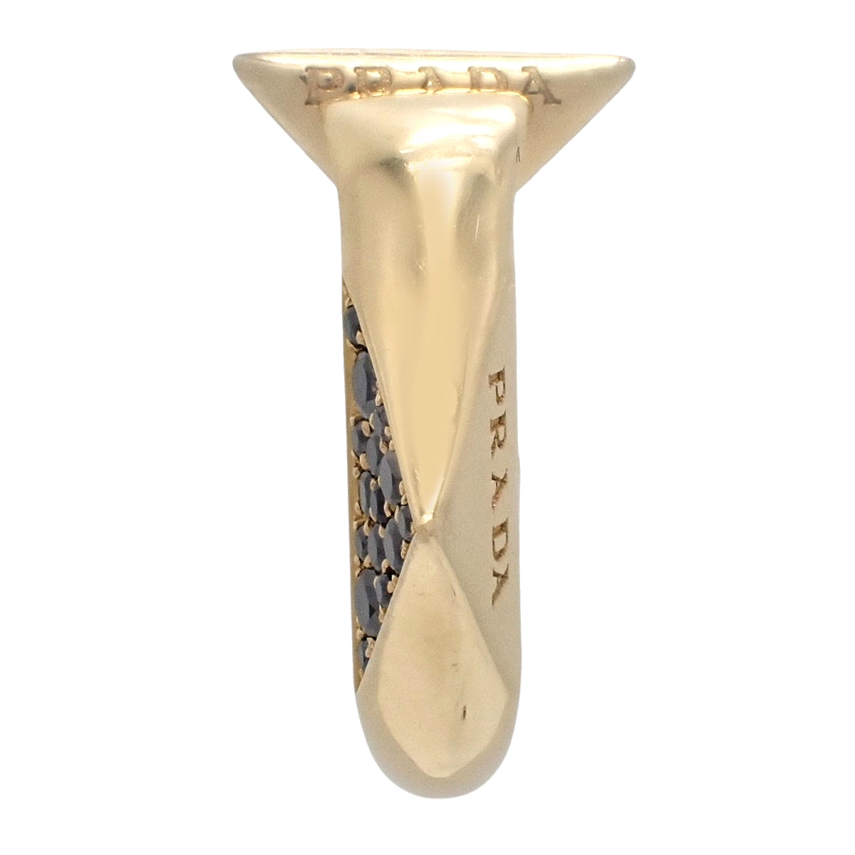 Eternal Earrings Black Diamond BD0.147 Yellow Gold K18YG 3.4g
