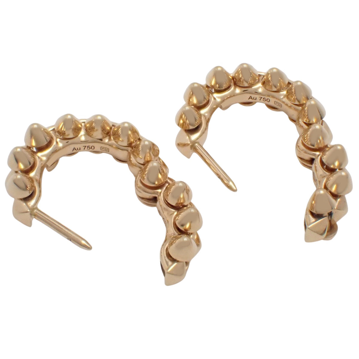 Clash de Cartier Hoop Earrings, Mini Model, Pink Gold, K18PG, 8.4g