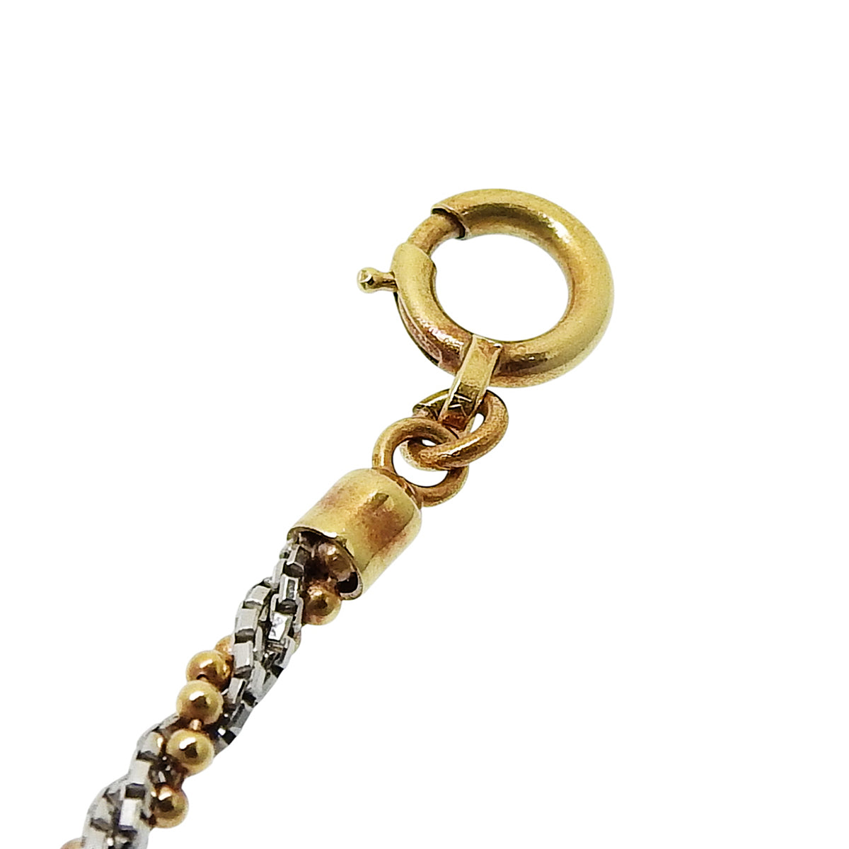 Chain Necklace Yellow Gold K18YG Platinum Pt850 6.1g