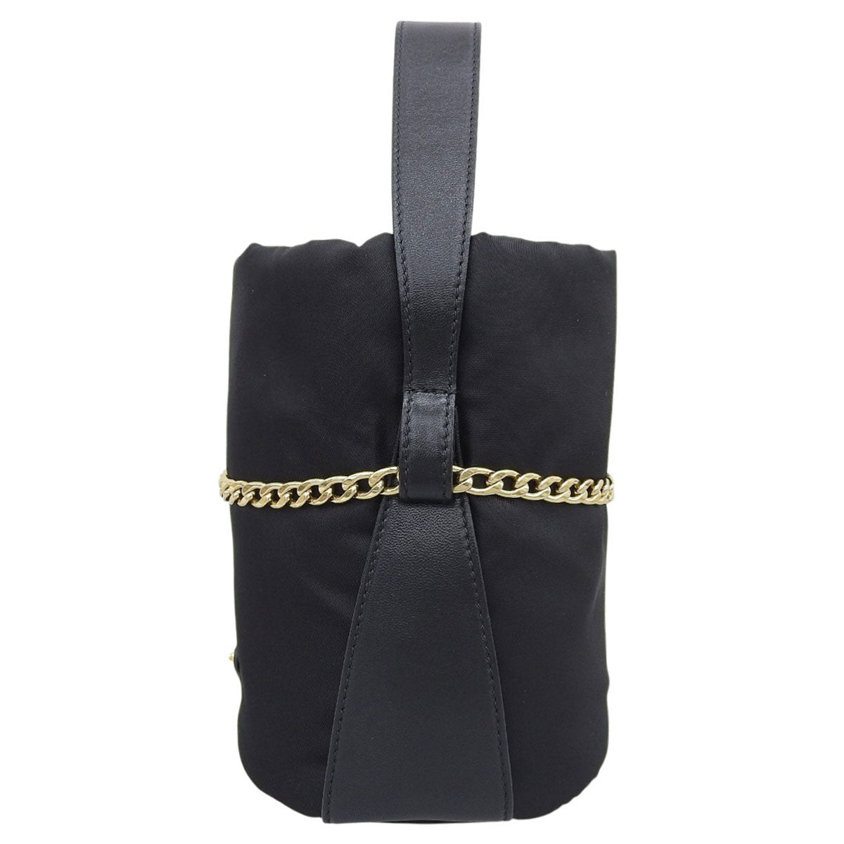 プチ サック Re-Nylon ミニバケットバッグ ナイロン ナッパレザー NERO ネロ 1BE088