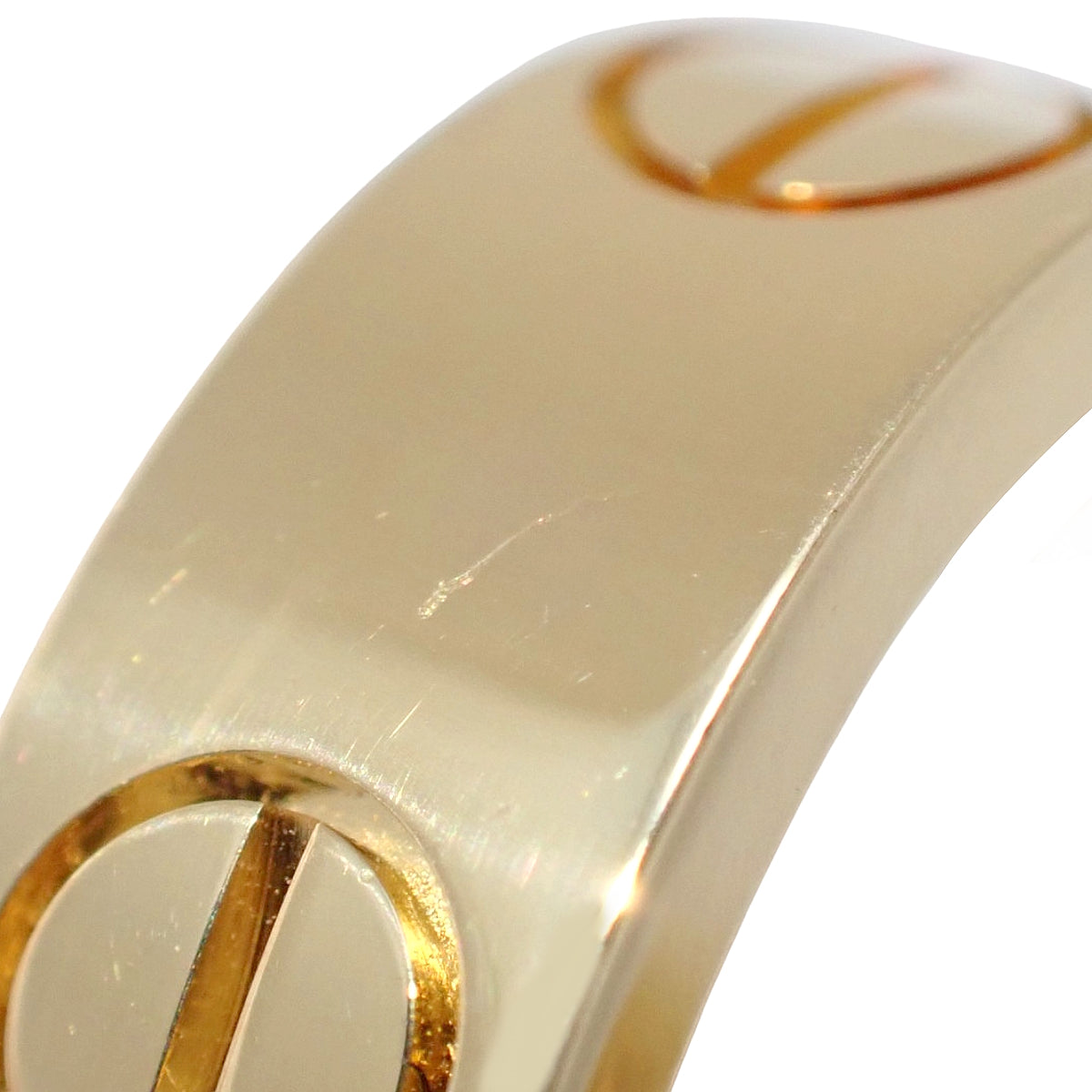 LOVE フープ イヤリング クラシックモデル イエローゴールド K18YG 12.0g