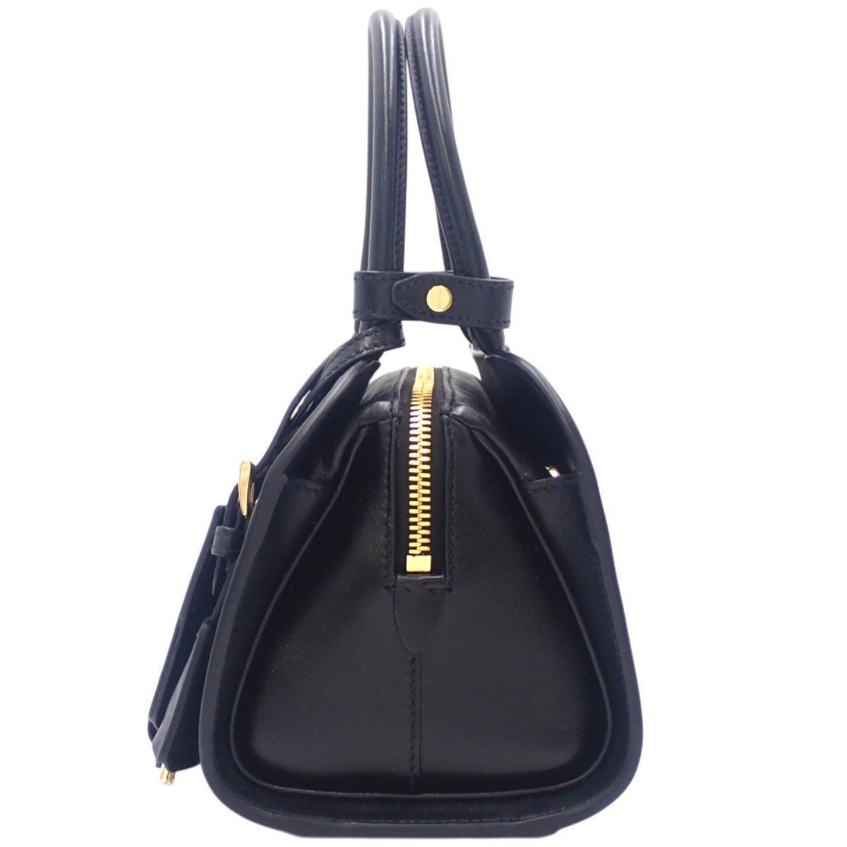 コフレ ミディアム ハンドバッグ レザー NERO ネロ 1BA503