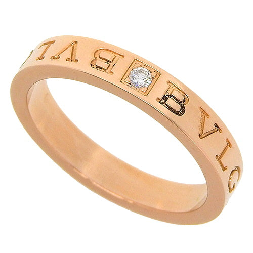 B.zero1 Essential Diamond Ring (341833) in 18K Pink Gold and PG (Golden Gold) with Warranty, Size 22 (62)