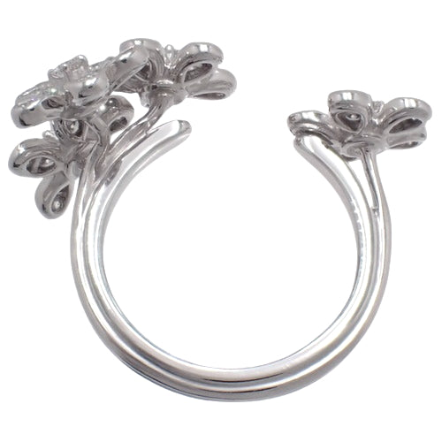 Socrates Entre Les Doigts Ring, Diamond, White Gold (K18WG), Accessory, Jewelry, Diamond Flower.
