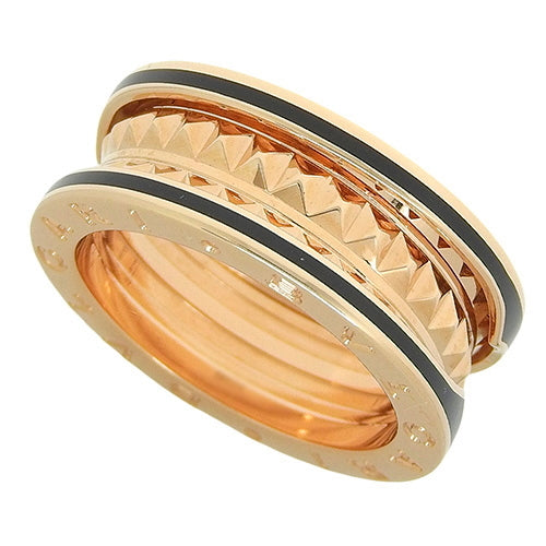 B-zero1 Rock 2-Band Ring 358015 (current as of November 2024) K18 Pink Gold with PG and Black Ceramic, Accessory, Jewelry, B-zero1, Size 13.5 (53.5)