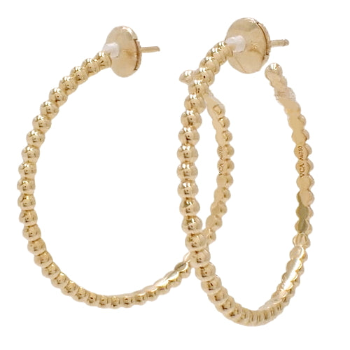 ペルレ フープ スモールモデル ピアス VCARO3YD00 K18 イエローゴールド YG アクセサリー ジュエリー