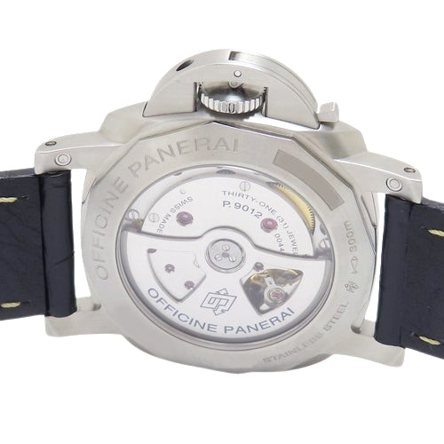 【保証書付】ルミノール GMT パワーリザーブ PAM01321 ステンレススチール SS 自動巻き 2019年8月購入 ブラック ブラック
