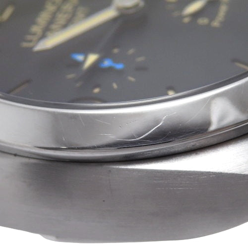 【保証書付】ルミノール GMT パワーリザーブ PAM01321 ステンレススチール SS 自動巻き 2019年8月購入 ブラック ブラック