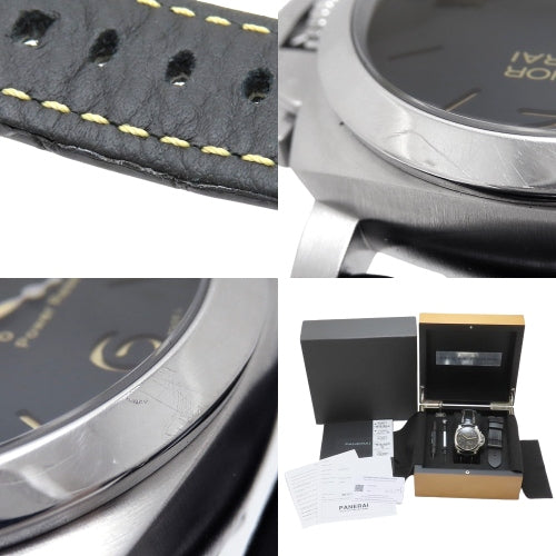 【保証書付】ルミノール GMT パワーリザーブ PAM01321 ステンレススチール SS 自動巻き 2019年8月購入 ブラック ブラック