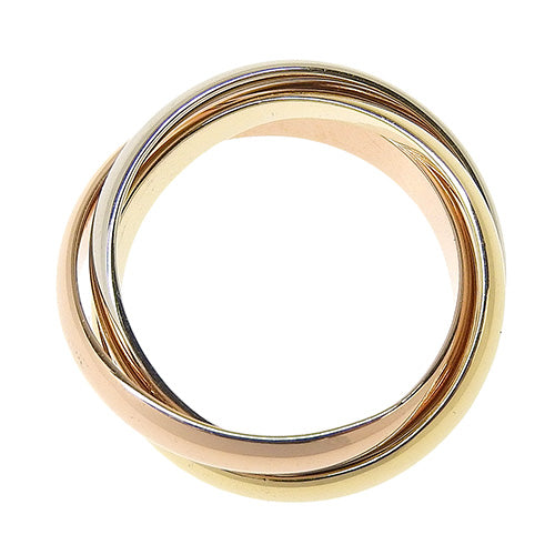 les must de Cartier トリニティ リング イエローゴールド K18YG ピンクゴールド K18PG K18 ホワイトゴールド WG アクセサリー ジュエリー 3連 三連