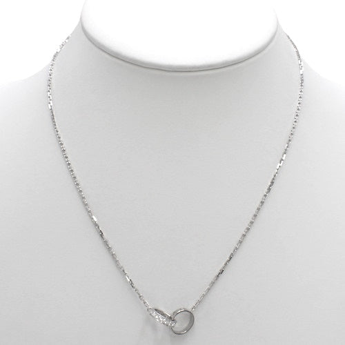 LOVE Diamond Necklace, Diamond, White Gold (K18WG), Accessory, Jewelry, Baby Love