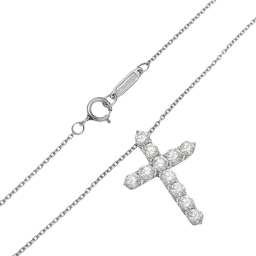 クロス ペンダント ダイヤモンド プラチナ Pt950 アクセサリー ジュエリー 11PD